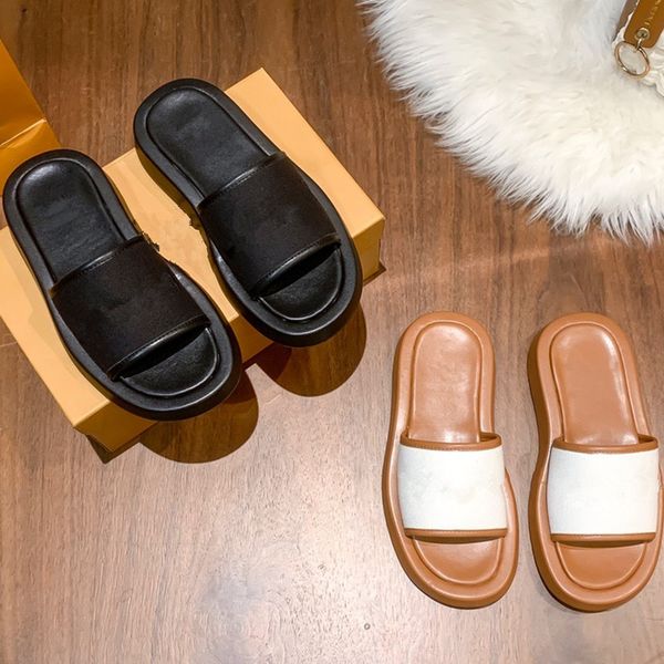 new women's slippers designer flat sandals rubber thick sole beach shoes outdoor non-slip leather shoes indoor black white 35-40
new women's slippers designer flat sandals rubber thick sole beach shoes outdoor non-slip leather shoes indoor black white 35-40
