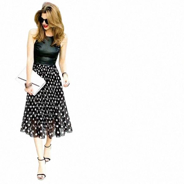 skirts black and white tulle polka dot chiffon pleated skirt summer elastic waist mid-length korean flared skirts j1ba#
skirts black and white tulle polka dot chiffon pleated skirt summer elastic waist mid-length korean flared skirts j1ba#