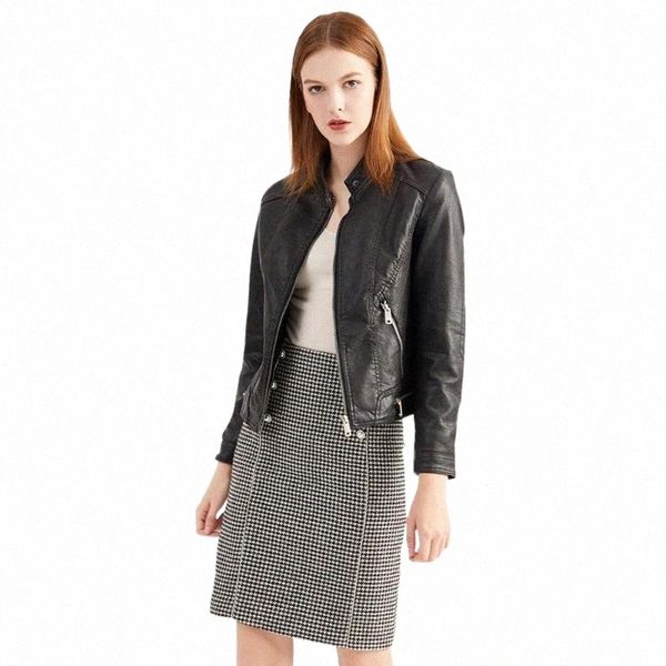 women's leather & faux leather women's leather & faux autumn winter washed plus velvet jacket for women size short pu lady motorcy, Black
women's leather & faux leather women's leather & faux autumn winter washed plus velvet jacket for women size short pu lady motorcy, Black