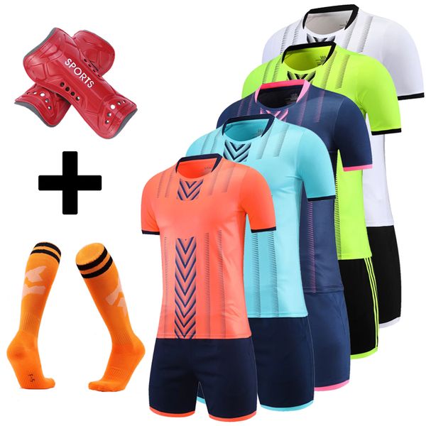 men kids soccer jersey set fans survetement football kit uniforms custom futbol training shirts short suit with socks shin guards, Black
men kids soccer jersey set fans survetement football kit uniforms custom futbol training shirts short suit with socks shin guards, Black