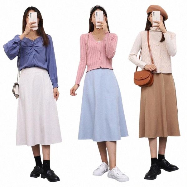 skirts korean style harajuku fashion high waist solid color a-line skirt office chic versatile vintage temperament long skirts i9kn#, Black
skirts korean style harajuku fashion high waist solid color a-line skirt office chic versatile vintage temperament long skirts i9kn#, Black
