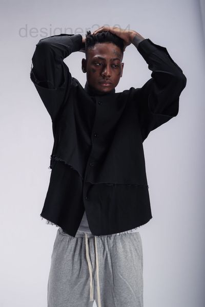 men's casual shirts designer 2021 locomotive style loose black long sleeve shirt bf style fake two-piece seie, White;black
men's casual shirts designer 2021 locomotive style loose black long sleeve shirt bf style fake two-piece seie, White;black