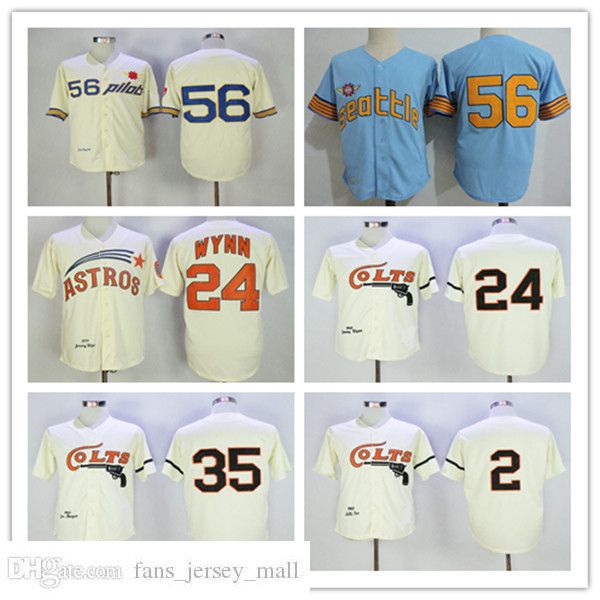 1964 men baseball retro nellie fox jimmy wynn joe morgan jersey cream blue 1969 seattle pilots jim bouton retired shirt full stitched, Black
1964 men baseball retro nellie fox jimmy wynn joe morgan jersey cream blue 1969 seattle pilots jim bouton retired shirt full stitched, Black