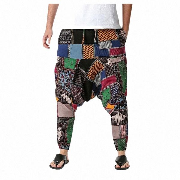 men's pants fashion style print men baggy cotton harem pants hip hop wide leg long trousers casual vintage cross pant men's j1mu#, Black
men's pants fashion style print men baggy cotton harem pants hip hop wide leg long trousers casual vintage cross pant men's j1mu#, Black
