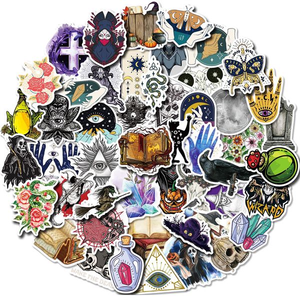 50pcs new magic witch black magic sticker pack for diy lapskateboard motorcycle decals
50pcs new magic witch black magic sticker pack for diy lapskateboard motorcycle decals