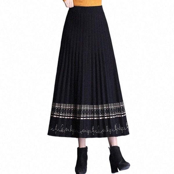 skirts thick warm women's pleated skirt 2022 autumn winter elastic high waist elegant vintage ethnic knitted sweater skirts long 65ut#, Black
skirts thick warm women's pleated skirt 2022 autumn winter elastic high waist elegant vintage ethnic knitted sweater skirts long 65ut#, Black