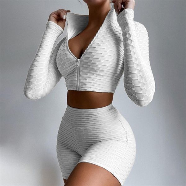 womens two piece pants summer 2pcs sports suit women sportswear solid color pineapple grid long sleeve zipper coat shorts set long sleeve sp, White
womens two piece pants summer 2pcs sports suit women sportswear solid color pineapple grid long sleeve zipper coat shorts set long sleeve sp, White