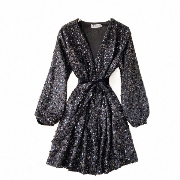 casual dresses casual dresses chic sequin dress deep v neck puff sleeve lace up sashes luxurious a-line club party mini fashion women clothe, Black;gray
casual dresses casual dresses chic sequin dress deep v neck puff sleeve lace up sashes luxurious a-line club party mini fashion women clothe, Black;gray
