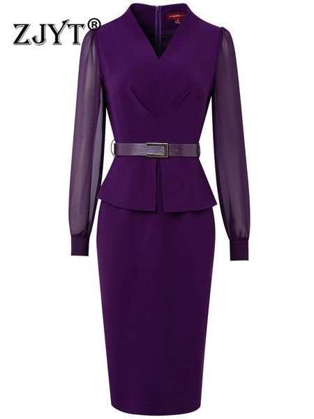 work dresses zjyt autumn fashion business chic career dress women office elegant long sleeve knee length pencil vestidos party gown 5xl 2209, White;black
work dresses zjyt autumn fashion business chic career dress women office elegant long sleeve knee length pencil vestidos party gown 5xl 2209, White;black