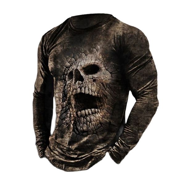 men's t shirts 3d printed vintage skull t shirt for men cotton long sleeve t-shirt street loose o-neck oversized camiseta men clothing, White;black
men's t shirts 3d printed vintage skull t shirt for men cotton long sleeve t-shirt street loose o-neck oversized camiseta men clothing, White;black