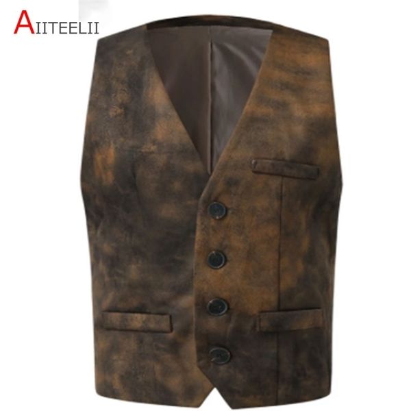 men's suits blazers retro cow leather suit vest steampunk western cowboy style waistcoat sxxxl 220902, White;black
men's suits blazers retro cow leather suit vest steampunk western cowboy style waistcoat sxxxl 220902, White;black