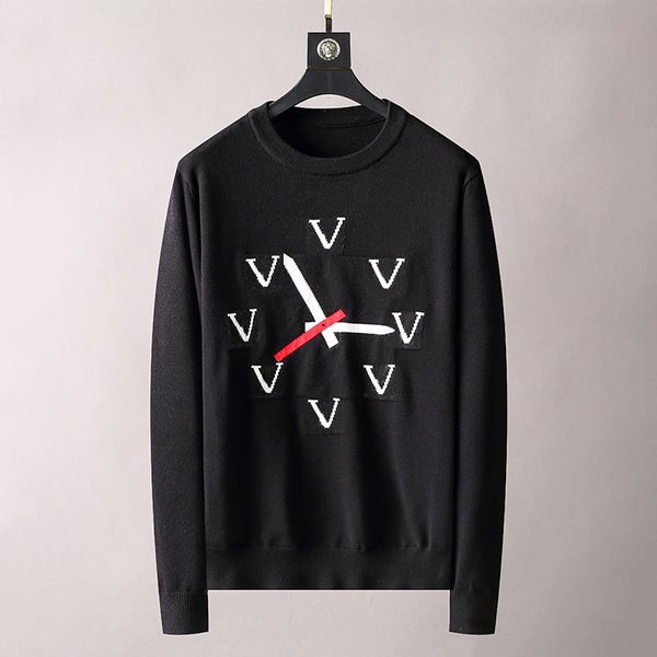designer sweaters mens pullover long sleeve sweater round neck fashion casual men, White;black
designer sweaters mens pullover long sleeve sweater round neck fashion casual men, White;black