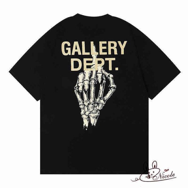 tee gallerydepts fashion short designer t-shirts gilded letter skeleton hand bone ring printed round neck loose men's and women's, White;black
tee gallerydepts fashion short designer t-shirts gilded letter skeleton hand bone ring printed round neck loose men's and women's, White;black
