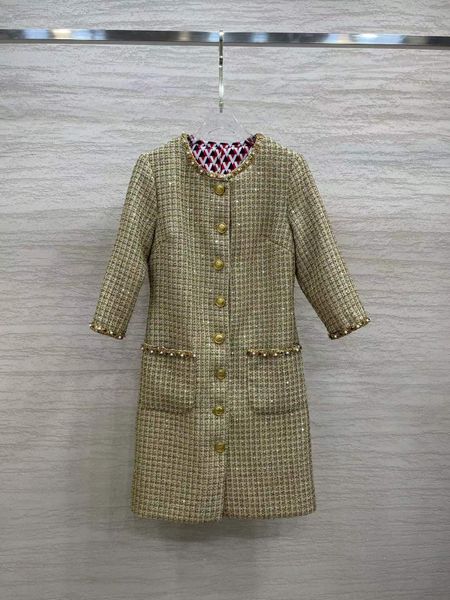 street style dresses 2022 new autumn winter o neck 3/4 sleeve fashion milan runway dress designer brand same style women's 0902-04, Black;pink
street style dresses 2022 new autumn winter o neck 3/4 sleeve fashion milan runway dress designer brand same style women's 0902-04, Black;pink