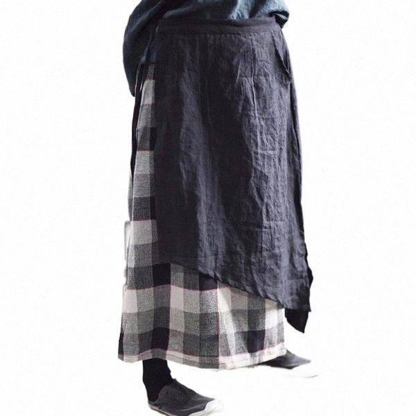 skirts johnature vintage plaid women spring skirt 2022 simple loose high waist lace-up ankle-length cotton linen patchwork skirts x4yi#, Black
skirts johnature vintage plaid women spring skirt 2022 simple loose high waist lace-up ankle-length cotton linen patchwork skirts x4yi#, Black