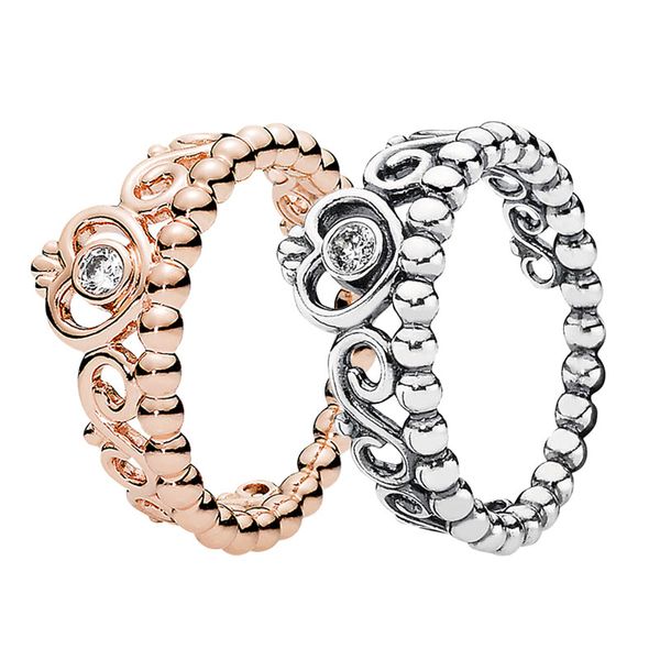 rose gold princess tiara crown rings authentic sterling silver wedding jewelry for pandora cz diamond girlfriend gift ring with original box, Slivery;golden
rose gold princess tiara crown rings authentic sterling silver wedding jewelry for pandora cz diamond girlfriend gift ring with original box, Slivery;golden