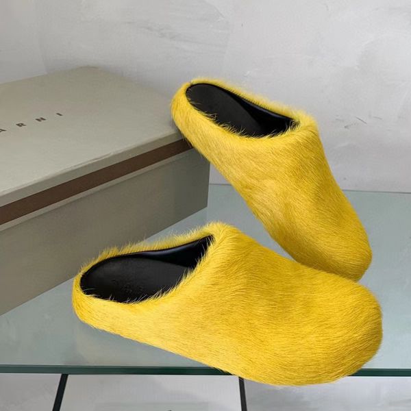 622sslippers horse fur slippers women luxury brand designer shoes round toe ladies slides horsehair outdoor factory footwear plu, Black
622sslippers horse fur slippers women luxury brand designer shoes round toe ladies slides horsehair outdoor factory footwear plu, Black