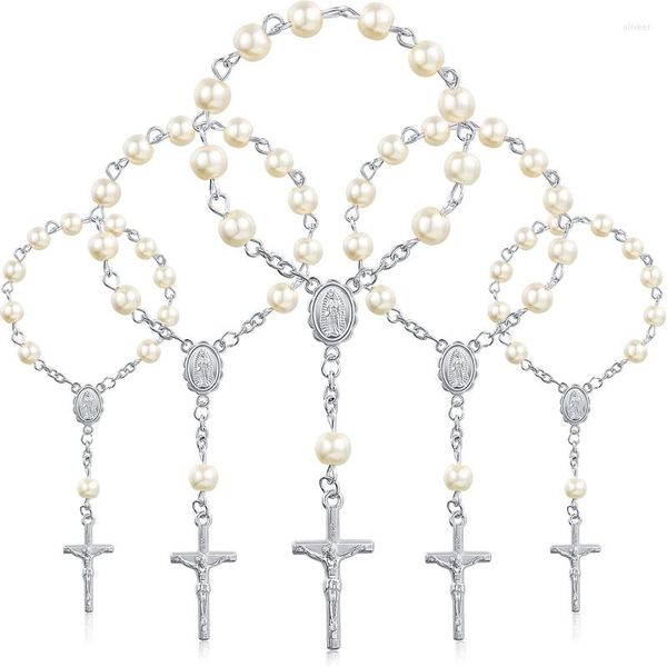 charm bracelets 30pcs baptism rosary beads finger rosaries faux pearls for favors christening communion, Golden;silver
charm bracelets 30pcs baptism rosary beads finger rosaries faux pearls for favors christening communion, Golden;silver
