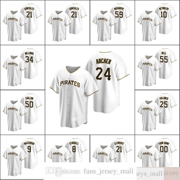 2021 men #24 chris archer baseball jerseys 55 josh bell 5 guillermo heredia gonzales musgrove williams custom women youth white home jersey, Black
2021 men #24 chris archer baseball jerseys 55 josh bell 5 guillermo heredia gonzales musgrove williams custom women youth white home jersey, Black