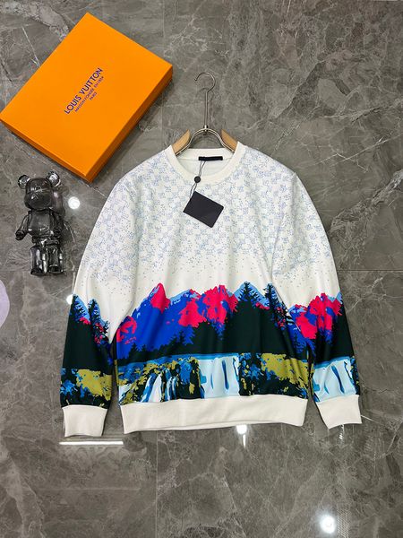 new men's round neck sweatshirts designer style printed long sleeve hoodies, Black
new men's round neck sweatshirts designer style printed long sleeve hoodies, Black