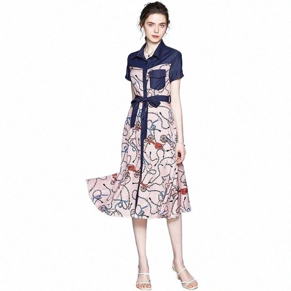 skirts make the fashion printing splicing of tall waist full-skirted dress lapel long with short sleeves skirts h4k4#, Black
skirts make the fashion printing splicing of tall waist full-skirted dress lapel long with short sleeves skirts h4k4#, Black