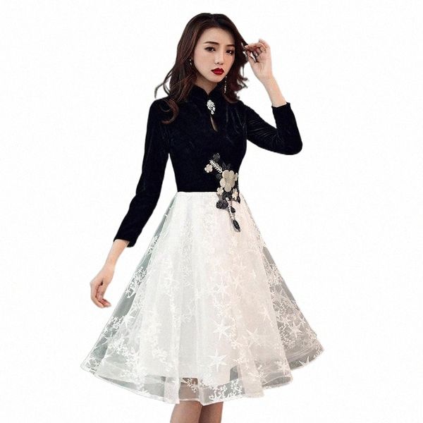 ethnic clothing ethnic clothing chinese style evening dress black-white patckwork banquet elegant formal party temperament hostess vestidos, Red
ethnic clothing ethnic clothing chinese style evening dress black-white patckwork banquet elegant formal party temperament hostess vestidos, Red