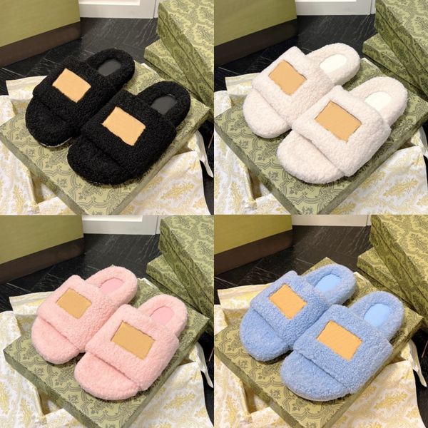 slippers designer slippers womens wool slides winter fur fluffy furry warm letters sandals comfortable fuzzy sheet girl flip flop with box, Black
slippers designer slippers womens wool slides winter fur fluffy furry warm letters sandals comfortable fuzzy sheet girl flip flop with box, Black