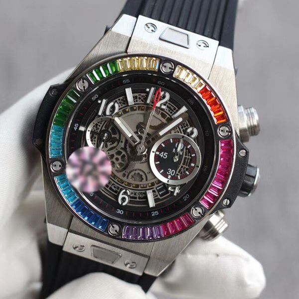 rainbow bezel iced out watch men automatic eta mechanical rubber strap luxury 007 watches diamonds bezel luminous needles chronograph wristw, Slivery;brown
rainbow bezel iced out watch men automatic eta mechanical rubber strap luxury 007 watches diamonds bezel luminous needles chronograph wristw, Slivery;brown