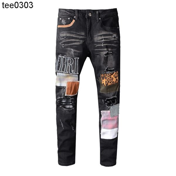 fashion jeans men's embroidered printed stickers elastic slim skinny jeans amirs, Blue
fashion jeans men's embroidered printed stickers elastic slim skinny jeans amirs, Blue