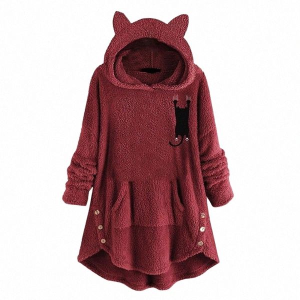 women's hoodies & sweatshirts women's hoodies & sweatshirts pullover long sleeve cat ear fleece cute printed with button pockets s, Black
women's hoodies & sweatshirts women's hoodies & sweatshirts pullover long sleeve cat ear fleece cute printed with button pockets s, Black
