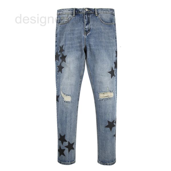 men's jeans designer four season new jeans men's loose straight leg pants korean fashion embroidered pu leather five pointed star, Blue
men's jeans designer four season new jeans men's loose straight leg pants korean fashion embroidered pu leather five pointed star, Blue