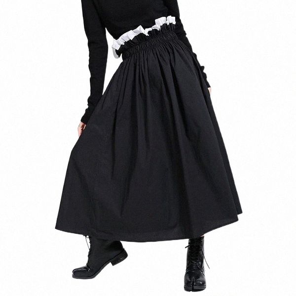 skirts autumn winter women skirt midi black patchwork ruffles elastic waist a line 2 layers design streetwear skirts r5qy#
skirts autumn winter women skirt midi black patchwork ruffles elastic waist a line 2 layers design streetwear skirts r5qy#