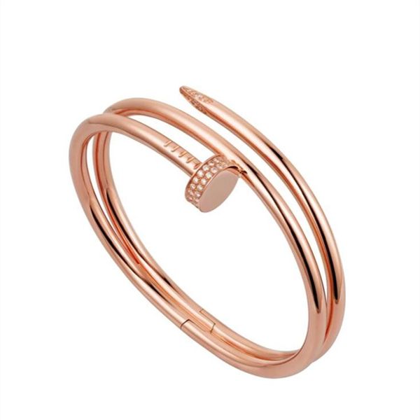 nail bracelet 2 0 bracelets diamonds designer bangle luxury jewelry women titanium steel alloy gold-plated craft gold silver rose never163b, Black
nail bracelet 2 0 bracelets diamonds designer bangle luxury jewelry women titanium steel alloy gold-plated craft gold silver rose never163b, Black