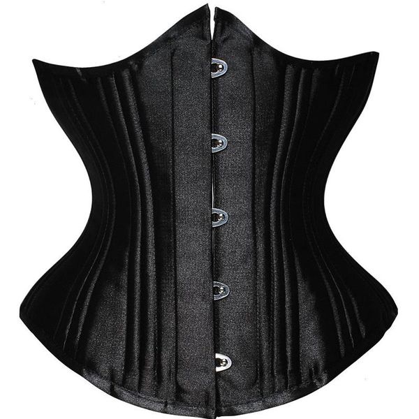 gothic corset underbust bustier 26 steel bones hourglass plus size corselet, Black;white
gothic corset underbust bustier 26 steel bones hourglass plus size corselet, Black;white