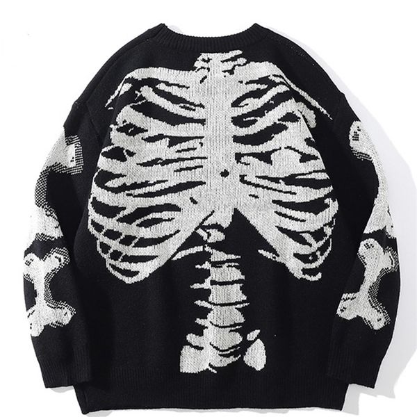 mens sweaters men oversized sweater black loose skeleton bone print women vintage retro knitted sweater autumn cotton pullover 220901, White;black
mens sweaters men oversized sweater black loose skeleton bone print women vintage retro knitted sweater autumn cotton pullover 220901, White;black