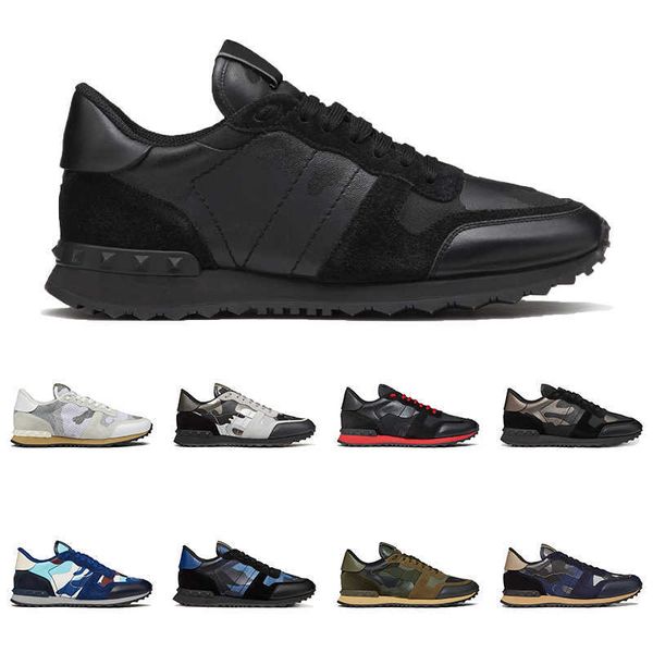 walking men women luxury designer shoes rockrunner sneakers camouflage mesh fabric rubber stud triple black white beige mens trainers
walking men women luxury designer shoes rockrunner sneakers camouflage mesh fabric rubber stud triple black white beige mens trainers