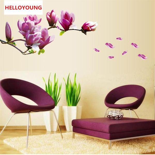 purple magnolia flower wall stickers bedroom parlor wall stickers home decor living room paper sticker vinyl wall decals3050
purple magnolia flower wall stickers bedroom parlor wall stickers home decor living room paper sticker vinyl wall decals3050