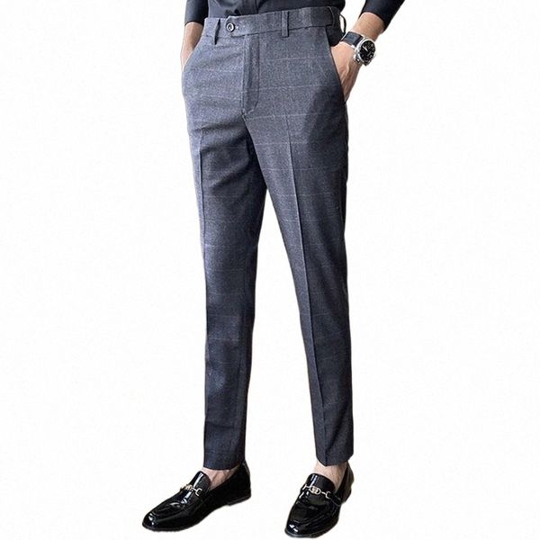 men's pants pants wedding bridegroom trousers men business casual trend designer korean style slim male classic plaid men's 15gx#, Black
men's pants pants wedding bridegroom trousers men business casual trend designer korean style slim male classic plaid men's 15gx#, Black