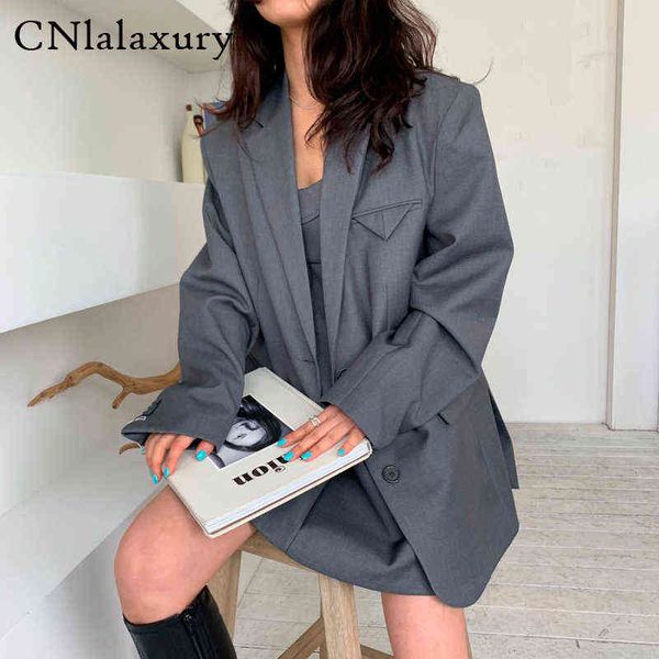 women's down parkas women female 2022 spring autumn ladies solid vintage blazer mujer single breasted office long sleeve loose suit co, Black
women's down parkas women female 2022 spring autumn ladies solid vintage blazer mujer single breasted office long sleeve loose suit co, Black