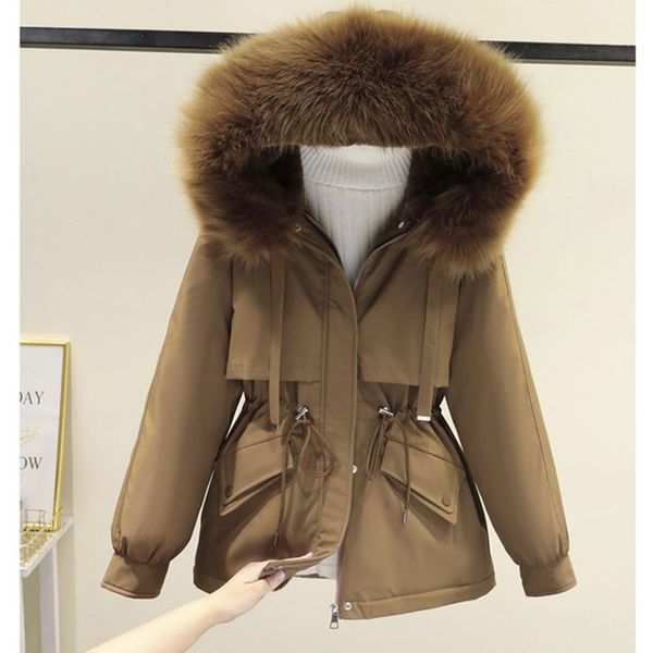 women's down parkas cotton padded plus size 2xl winter big fur jacket women loose slim warm hooded parka coat down jacket 220902, Black
women's down parkas cotton padded plus size 2xl winter big fur jacket women loose slim warm hooded parka coat down jacket 220902, Black