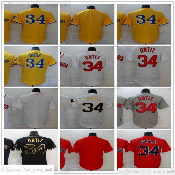 2021 yellow stitched baseball 34 david ortiz jerseys red grey gray black white gold jersey blank no name number man
2021 yellow stitched baseball 34 david ortiz jerseys red grey gray black white gold jersey blank no name number man