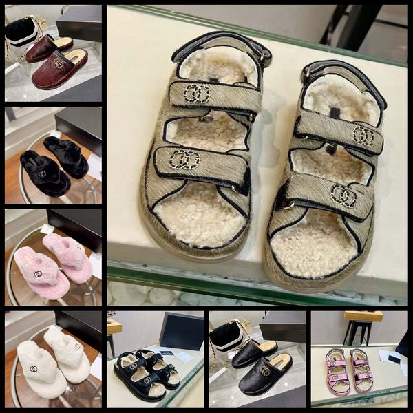 designer fur slipper luxury sandal paris brand slide flat women sandals bottom flip flop design sneakers boots by fenhongbag s174 04, Black
designer fur slipper luxury sandal paris brand slide flat women sandals bottom flip flop design sneakers boots by fenhongbag s174 04, Black