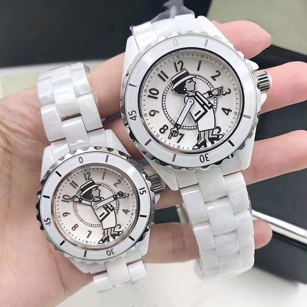 33mm 38mm women men couple wristwatches quartz ceramic watch cute cartoon doll dial 12 series famous brand sapphire clock ladies waterproof, Slivery;brown
33mm 38mm women men couple wristwatches quartz ceramic watch cute cartoon doll dial 12 series famous brand sapphire clock ladies waterproof, Slivery;brown