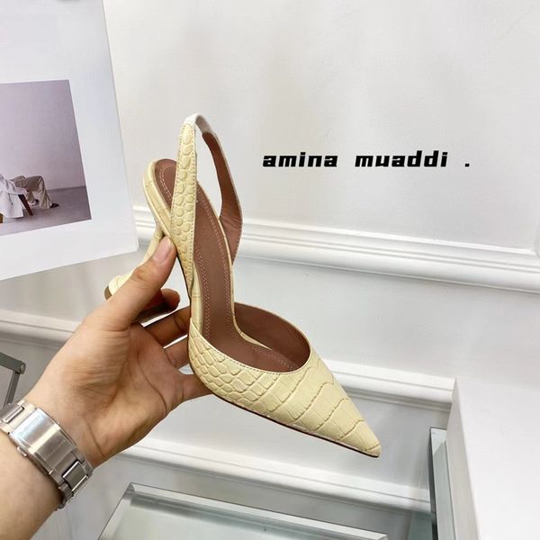 muaddi skin amina crocodile sandals women luxury brand wedding party dress shoes pointed toe stiletto high heels slip on factory footwear 7v, Black
muaddi skin amina crocodile sandals women luxury brand wedding party dress shoes pointed toe stiletto high heels slip on factory footwear 7v, Black