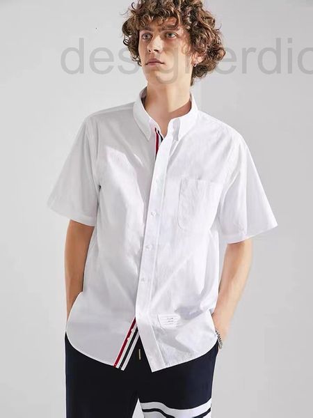 men's casual shirts designer 2022 high end trendy tb classic basic oxford textile belt men's and women's solid color short sl, White;black
men's casual shirts designer 2022 high end trendy tb classic basic oxford textile belt men's and women's solid color short sl, White;black