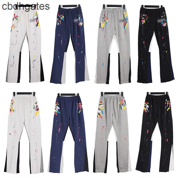 sweatpant designer galleryes dept hand-painted speckled patchwork pants drawstring men women high street guards loose slightly flared casual, Black
sweatpant designer galleryes dept hand-painted speckled patchwork pants drawstring men women high street guards loose slightly flared casual, Black