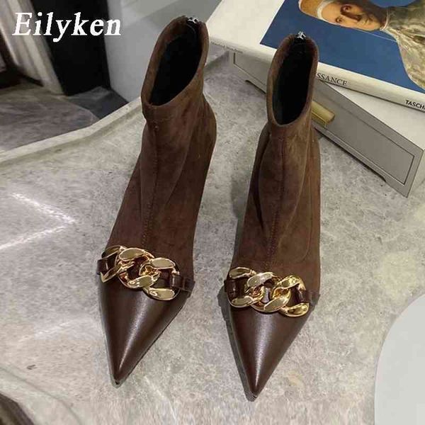 boots eilyken fashion chain decoration women ankle low thin heels pointed toe pumps shoes zip chelsea short bootties black brown 220901
boots eilyken fashion chain decoration women ankle low thin heels pointed toe pumps shoes zip chelsea short bootties black brown 220901