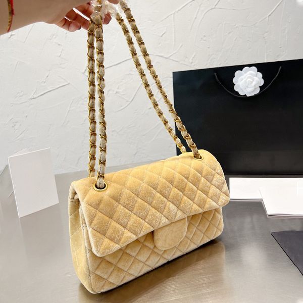 new ladies designer shoulder bag velvet chain double flap bags women handbags fabric imported hardware crossbody fashion lady bag 2022 black
new ladies designer shoulder bag velvet chain double flap bags women handbags fabric imported hardware crossbody fashion lady bag 2022 black