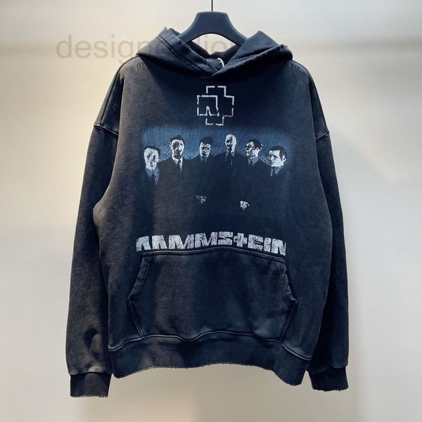 men's hoodies & sweatshirts designer high version paris b limited edition chariot band printed washing water worn holes men's and, Black
men's hoodies & sweatshirts designer high version paris b limited edition chariot band printed washing water worn holes men's and, Black