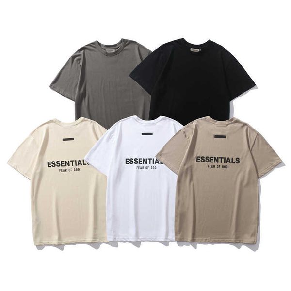 men's and women's t shirts high street brand ess double thread new back letter slogan short sleeve tee high quality, White;black
men's and women's t shirts high street brand ess double thread new back letter slogan short sleeve tee high quality, White;black